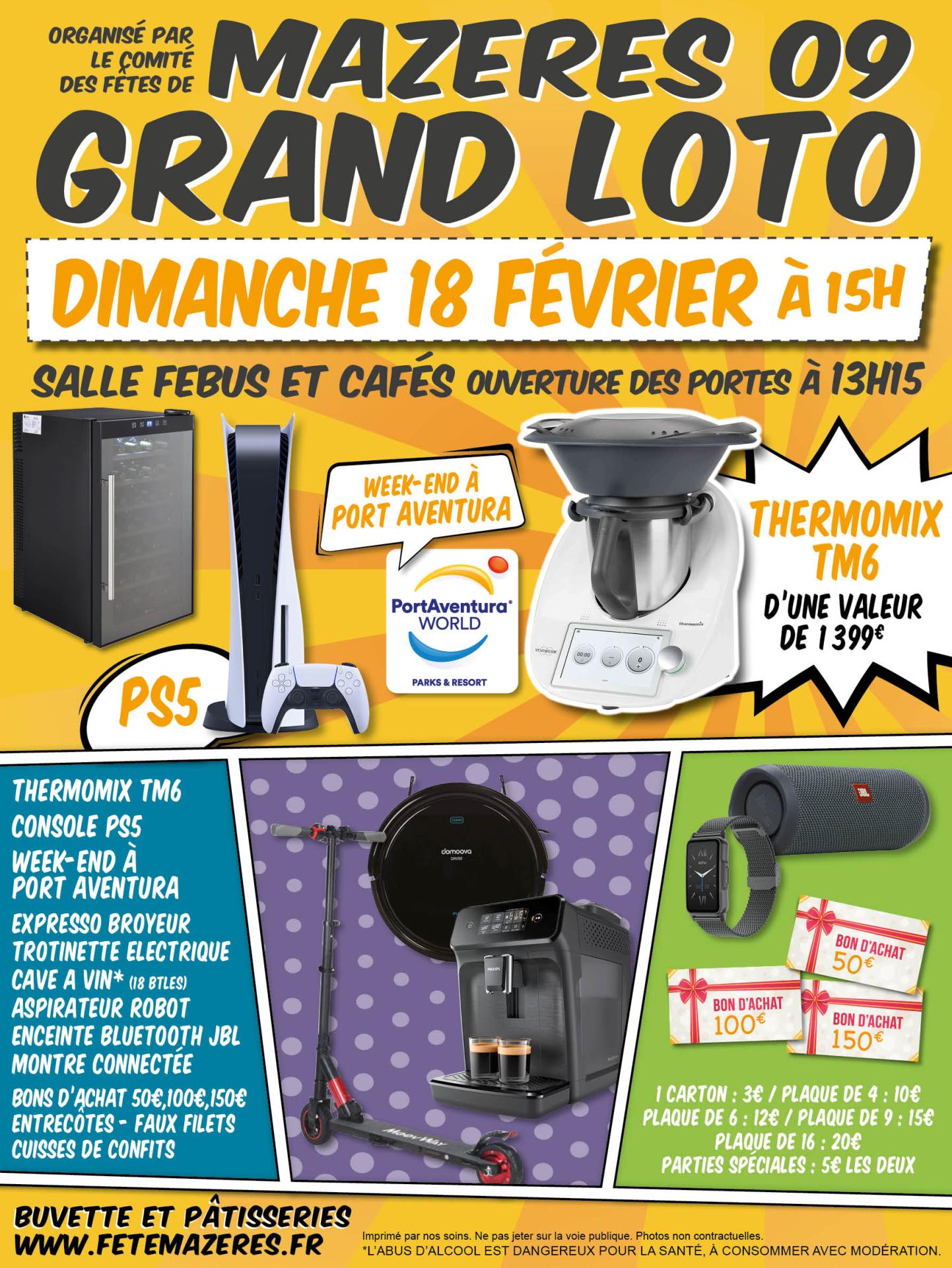 Affiche a3 cdf mazeres loto fevrier 2024 facebook