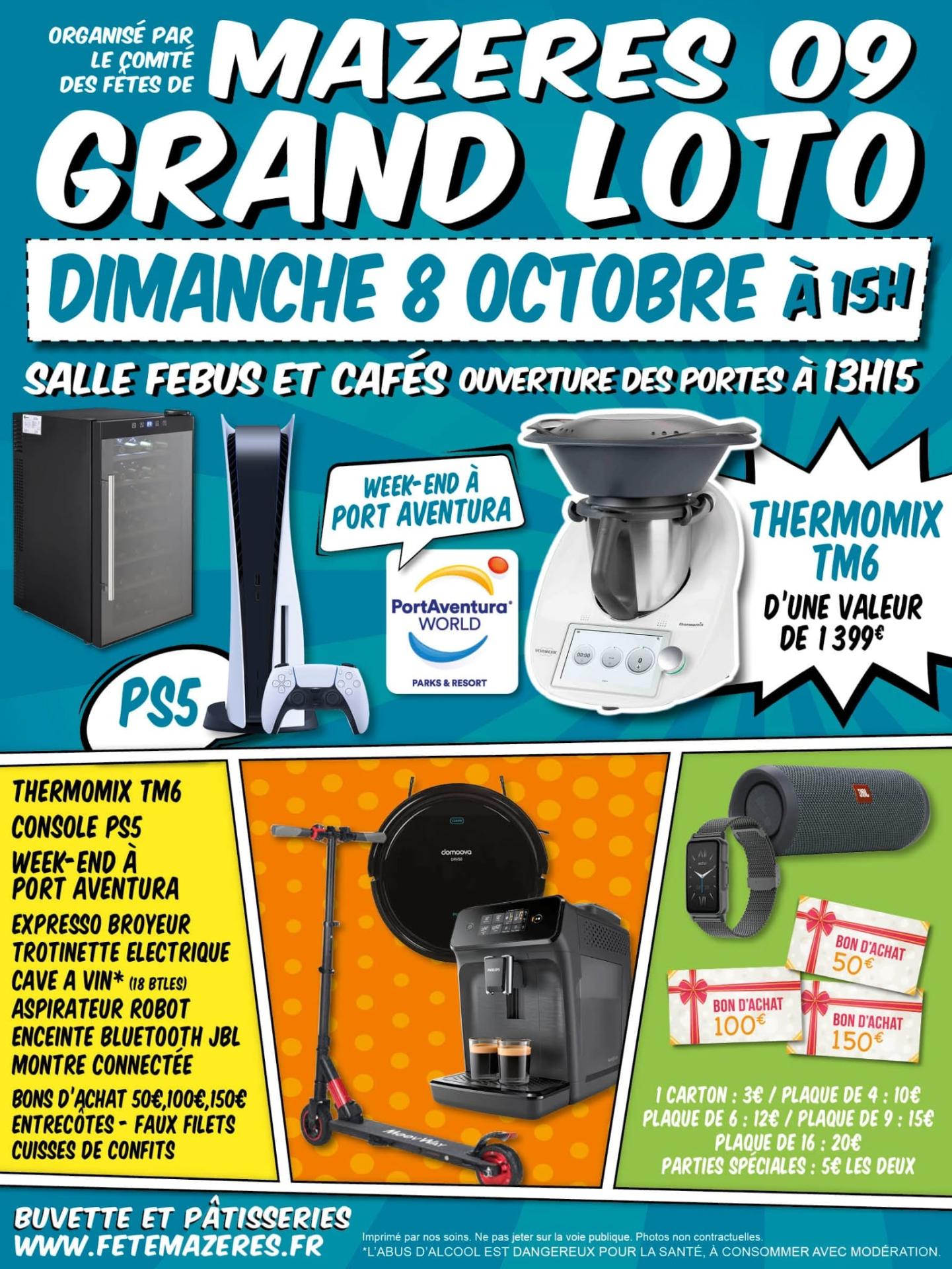 Affiche loto du 08 octobre 2023