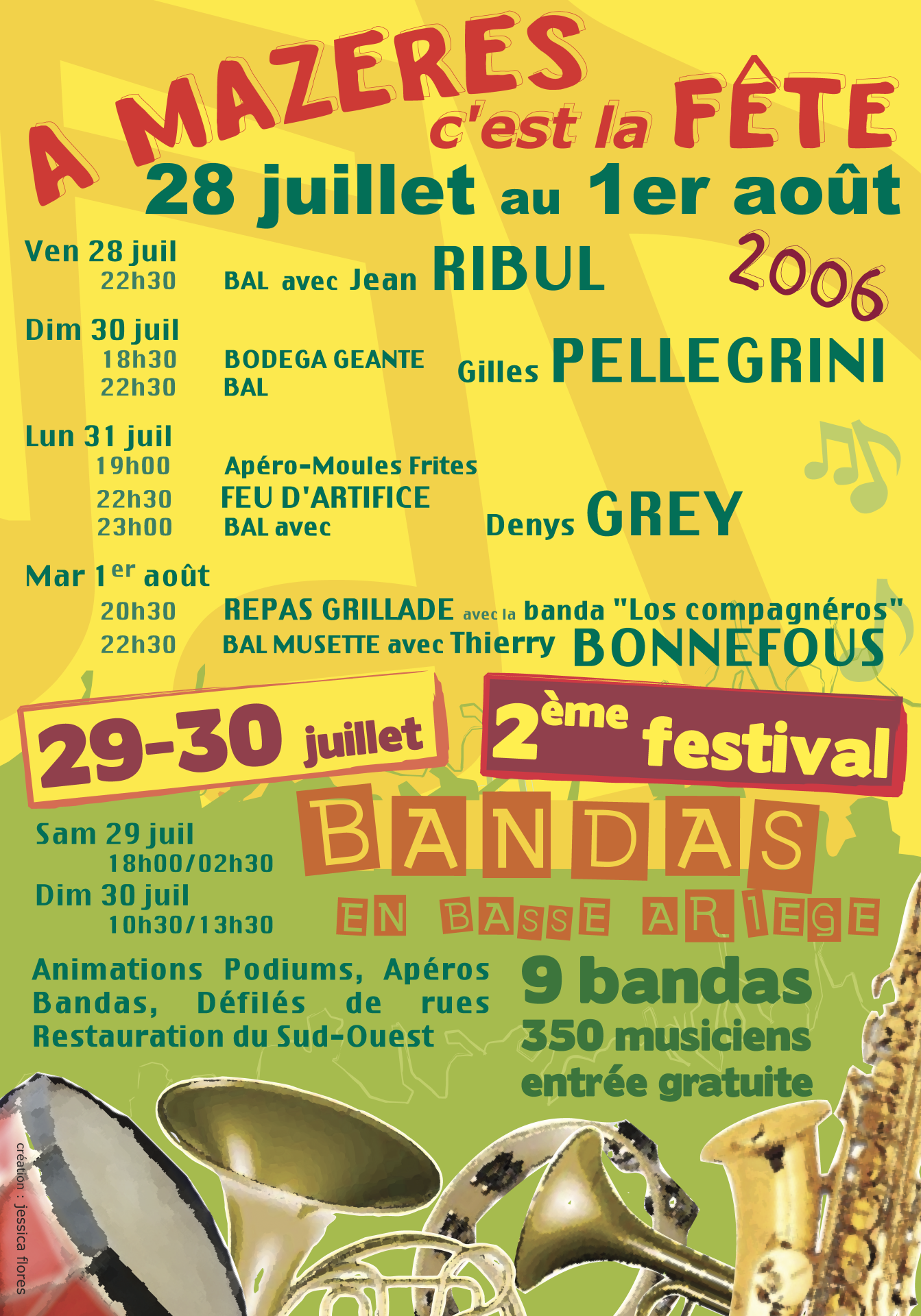 Affiche FL Mazères 2006