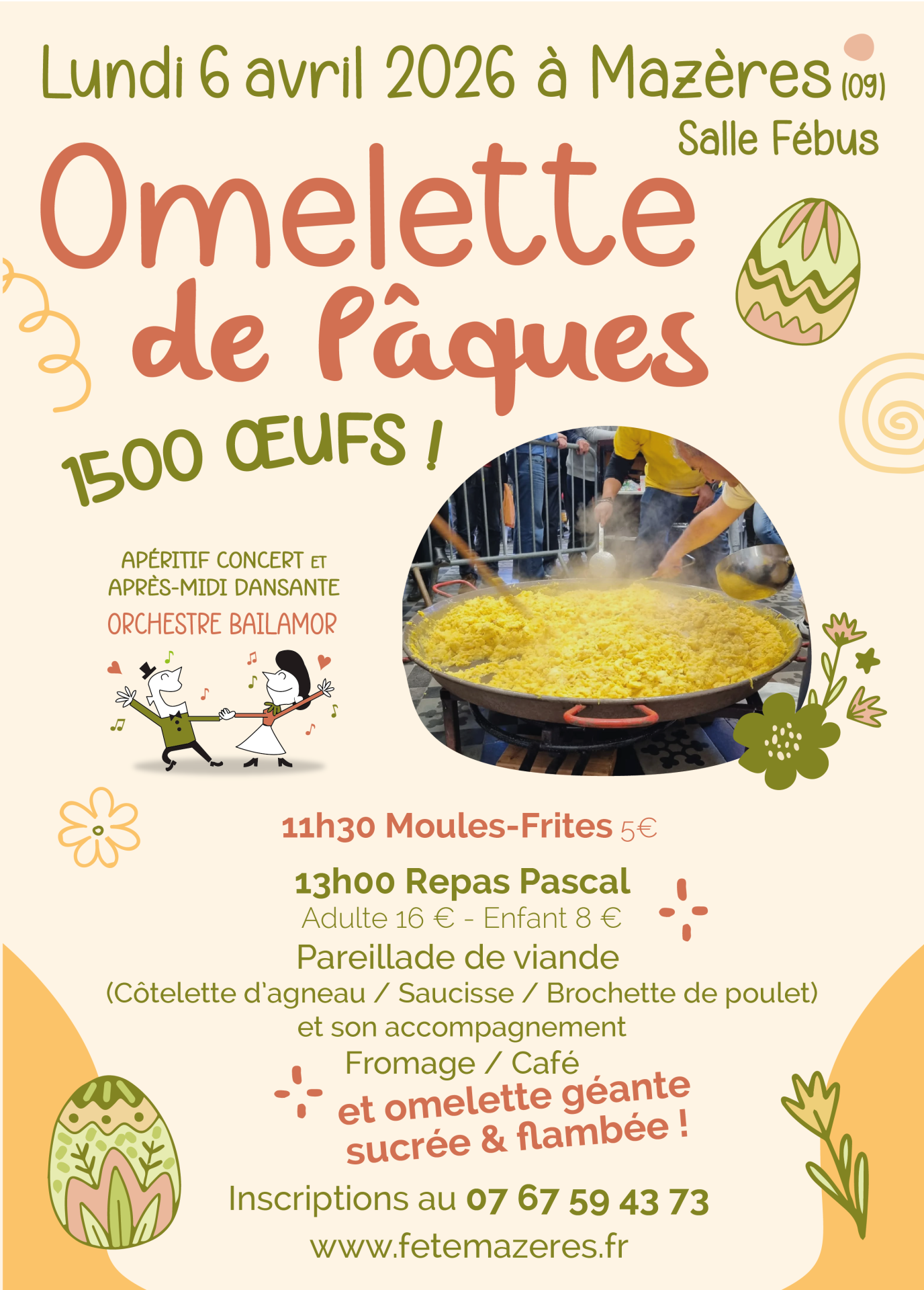 Affiche A4 Pâques 2026